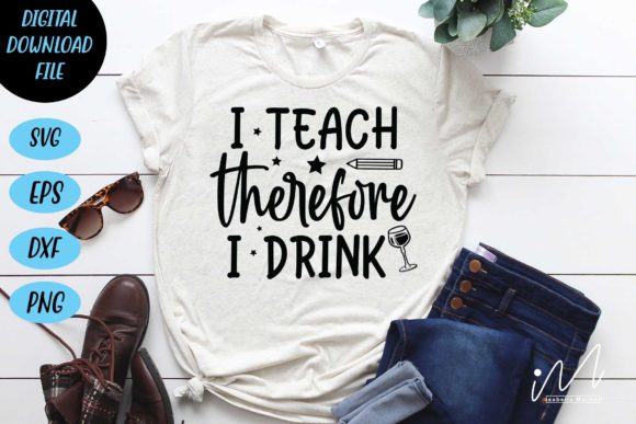 I Teach Therefore I Drink SVG: A Designer’s Review